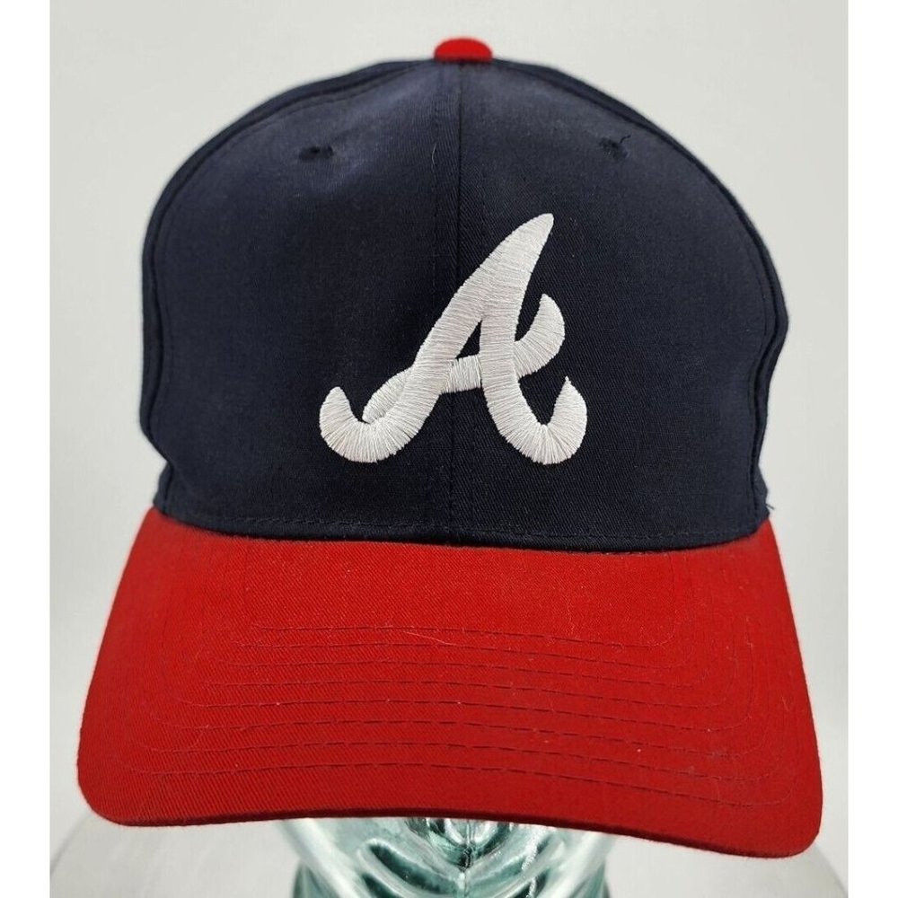 Atlanta Braves MLB Baseball Genuine Merchandise Navy Red Snap Back Hat‎ Cap